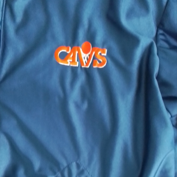 Vintage TEAM ISSUED Medalist Sand Knit Cleveland Cavaliers 1/4 Zip Jacket 46 XXL - Picture 5 of 14
